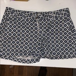 GAP blue and white paisley shorts